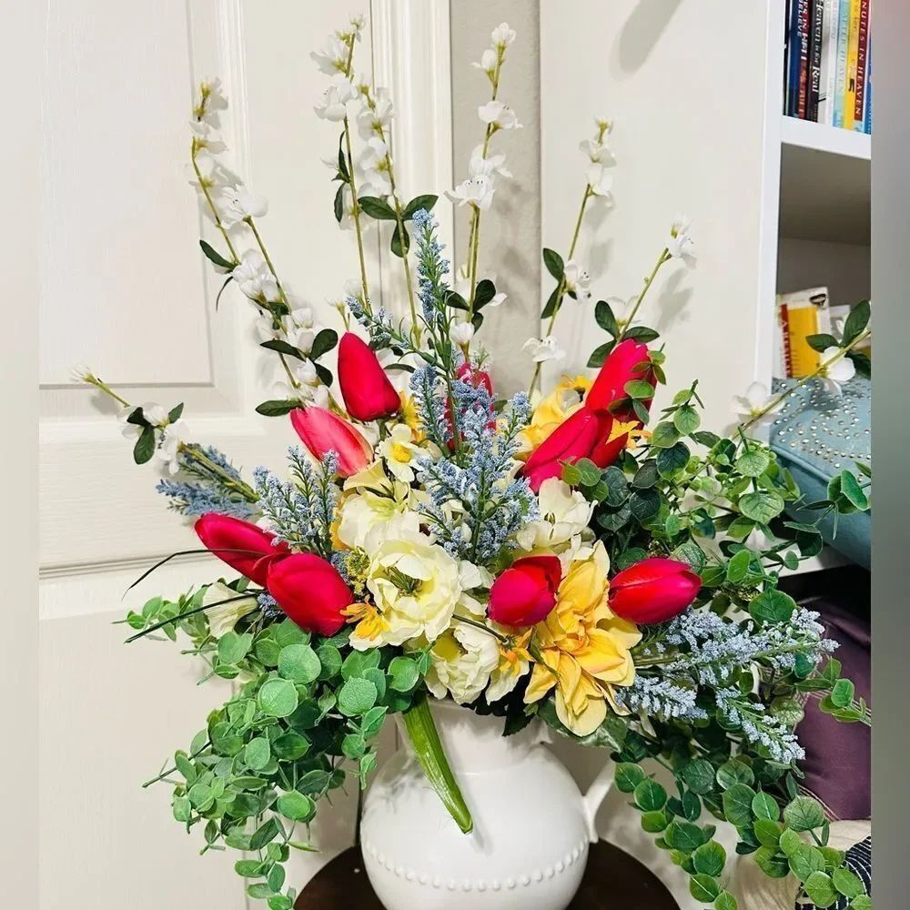 Floral Spring Summer Artificial Bouquet Flowers